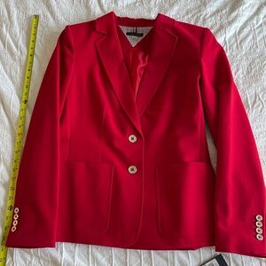 Tommy Hilfiger Red Suit Jacket Never Worn NWT Size 12